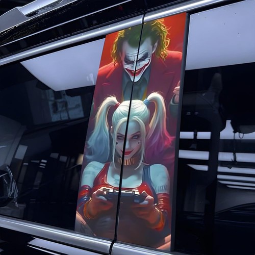 Auto säule aufkleber - b-säule, clown