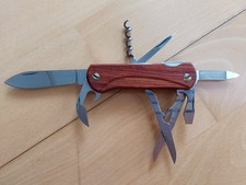 WENGER DELEMONT COMMANDER EKA BUBINGA WOOD 02 SWISS ARMY SAK TASCHENMESSER