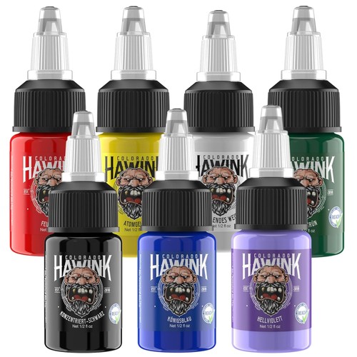 Tattoo farbe set farben 15ml - farben,