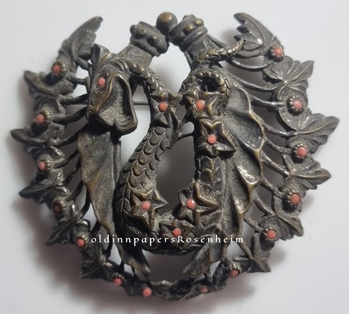 Drache dragon alte brosche - alte,