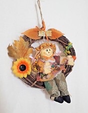 Vogelscheuche Kranz Strohpuppe