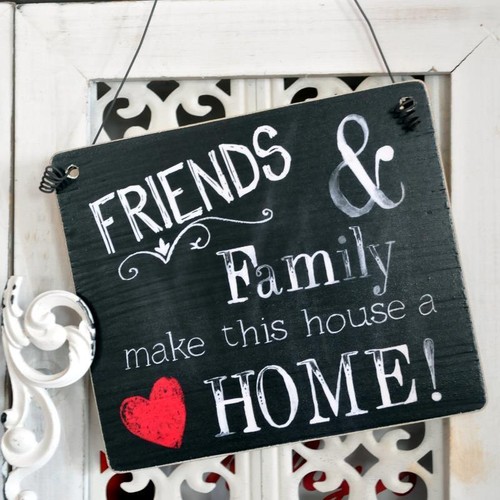 Dekoschild holzschild friends - dekoschild,