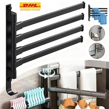 Handtuchhalter 4 Armig Badetuchhalter Schwenkbar Edelstahl Bad Handtuchstange