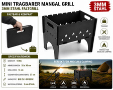 3mm Mini Mangal Grill Tragbar