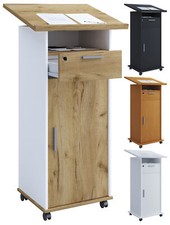 Holz Stehpult Rednerpult Stehtisch Rollen Melta T