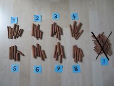 1x Set Holz-/Zimtstangen, Basteln Advent + Weihnachten, WAHL aus 8 Sets od. ALLE