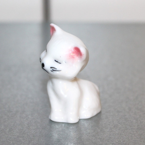 Kleine porzellan figur - porzellan, katze