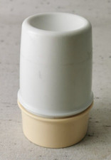 Eierbecher Eierwärmer mit Thermohaube Beige - weiß von Tupperware stapelbar