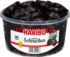 Haribo Lakritz Schnecken 150 Stück  1,5 kg Dose