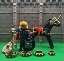 Playmobil 3840 und Ritter/Prinz Pferd Grüner Drache Ketten Zubehör Ersatzteil