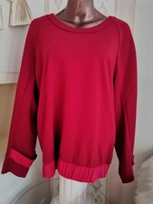 Hochwertiger STRENESSE PULLOVER EDEL GR L 42 ROT neuwertig SEIDE Seidenpullover