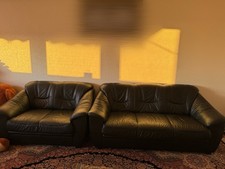 Leder Sofa Schwarz Ein In