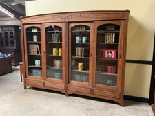 Antik - Jugendstil Vitrine, Bücherschrank, - Schiebetüren - Lieferung möglich!