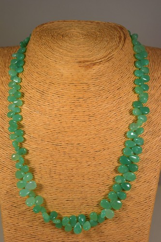 Chrysopras kette collier - chrysopras,