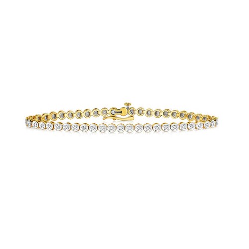 Diamant tennis armband - tennis, massiv