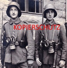 1x Foto Portrait,Stahlhelm,Handgranate,Sturmtruppe,Gasmaske,Bajo,Ausrüstung,TOP