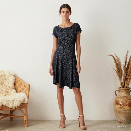 Cocktail party midi kleid - cocktail,