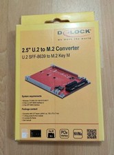 DELOCK Konverter U.2mini SAS HD SFF-8639 > M.2 Key M PCIe 4.0mit 6,35cm 2,5 Zoll