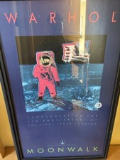 Andy Warhol, original First Edition MOONWALK 1989 Poster Lithography Vintage