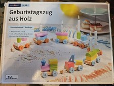 Geburtstagszug aus Holz