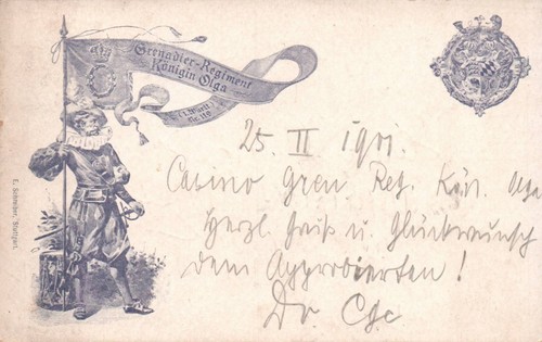 Grenadier regiment königin - ak, grenadier-regiment