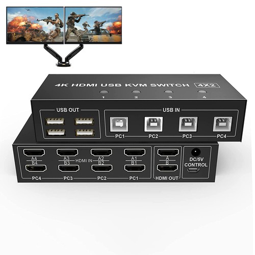 Dual monitor hdmi kvm - monitor, 2.0