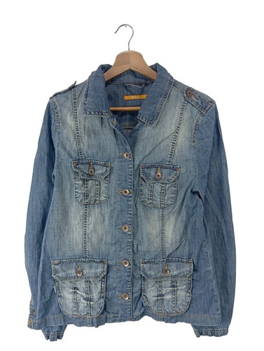 Mac jeansjacken blau - mac,