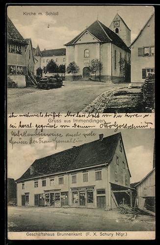 Ansichtskarte immendingen - ansichtskarte,