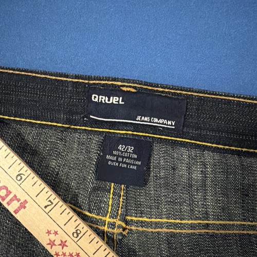 Qruel jeans mens 42x32 dark - jeans,