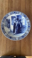Großer Wandteller De Porceleyne Fles Delft Antik