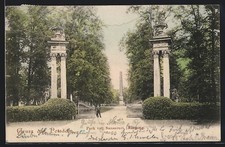 Potsdam, Park von Sanssouci, Eingang, Ansichtskarte 1902 