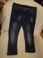 Damen Jeans Buena Vista Italy Blau XL Stretch Capri Länge Zustand Top Blau 