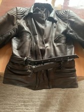 Lederjacke/Motorradjacke Oldskool in Gr. 52