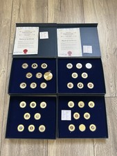 Vergoldete Münzen 32 Stk