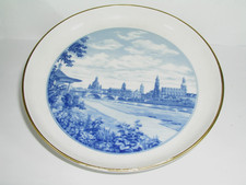 Meissner Porzellan,   ⚔ Meissen Wandteller Dresden Stadtansicht