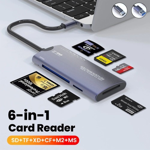 Usb card reader memory - usb-c, reader,