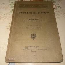 Landeskunde von Thüringen von Dr. Fritz Regel 1905 Hirt Breslau Softcover gebr.
