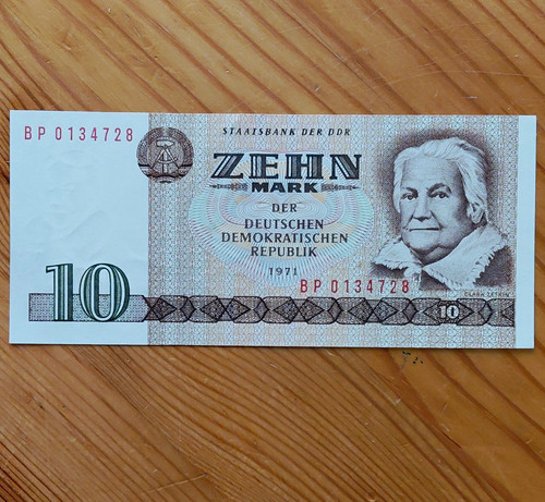 Ddr mark banknote 1971 - 10,