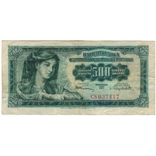 Geldschein, Jugoslawien, 500