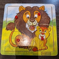 Holzpuzzle Löwe Baby Kleinkind Von beeboo