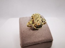 Siegelring mit MA Initialen Ring  525 Gold