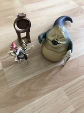 ❗️Star Wars Jabba the Hutt & 2 Headed Announcer 1999 Episode 1 Hasbro ❗️COMPLETE