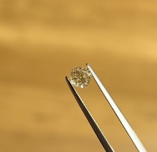 Edelsteine24 Echter unbehandelter Diamant Kissenschliff Champagnerbraun 0.75ct!