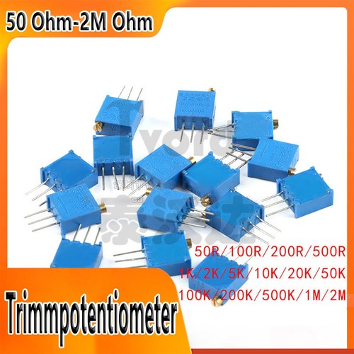 Trimmpotentiometer 50ohm - trimmpotentiometer, 50ohm-2m