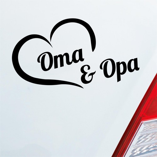 Auto aufkleber oma opa - oma, stolz