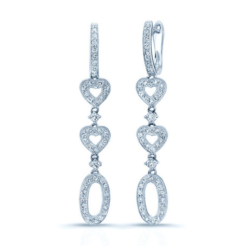 14k weißgold diamant herz - 14k,