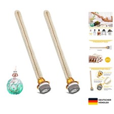 2 Öllampen Dochte aus Ton 7cm