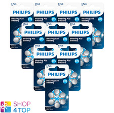 60 Philips Größe 675 PR44 Hör Hilfe batteries ZA675B6A 1.4V Zink Luft Neu