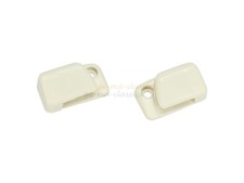 VW Käfer Sonnenblendenhalter ab 68 Weiss Paar Neu Cremeweiss