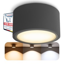 CELI-X LED Aufbauspot anthrazit flach rund 3 Lichtfarben 230V GX53